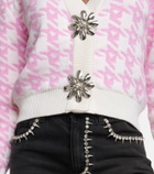 Area - Checked crop cardigan