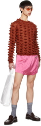 Acne Studios Pink Zip Pocket Shorts