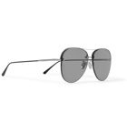 Bottega Veneta - Aviator-Style Silver-Tone Sunglasses - Men - Black