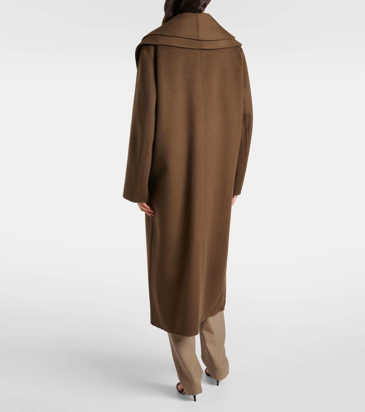 Róhe Scarf-detail wool coat