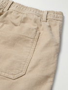 Mr P. - Straight-Leg Organic Cotton-Blend Corduroy Shorts - Neutrals