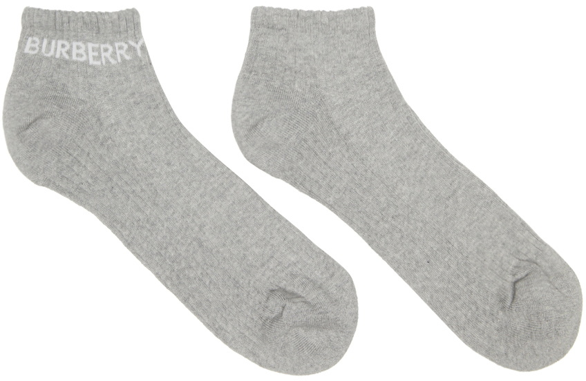 Photo: Burberry Grey Rib Intarsia Socks