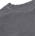 Cav Empt - Appliquéd Cotton-Jersey T-Shirt - Anthracite