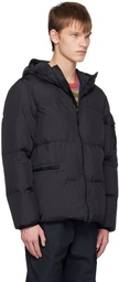 Stone Island Black Garment-Dyed Down Jacket