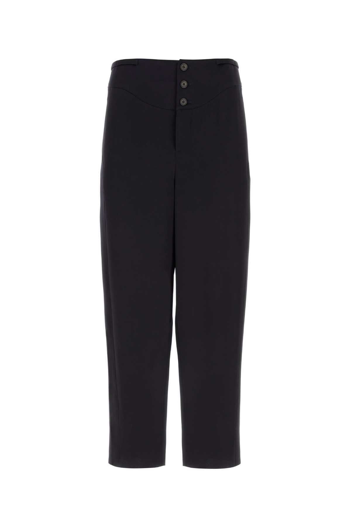 Saint Laurent Black Linen Hakama Trousers Saint Laurent Saint Laurent Black Linen Hakama Trousers Saint Laurent
