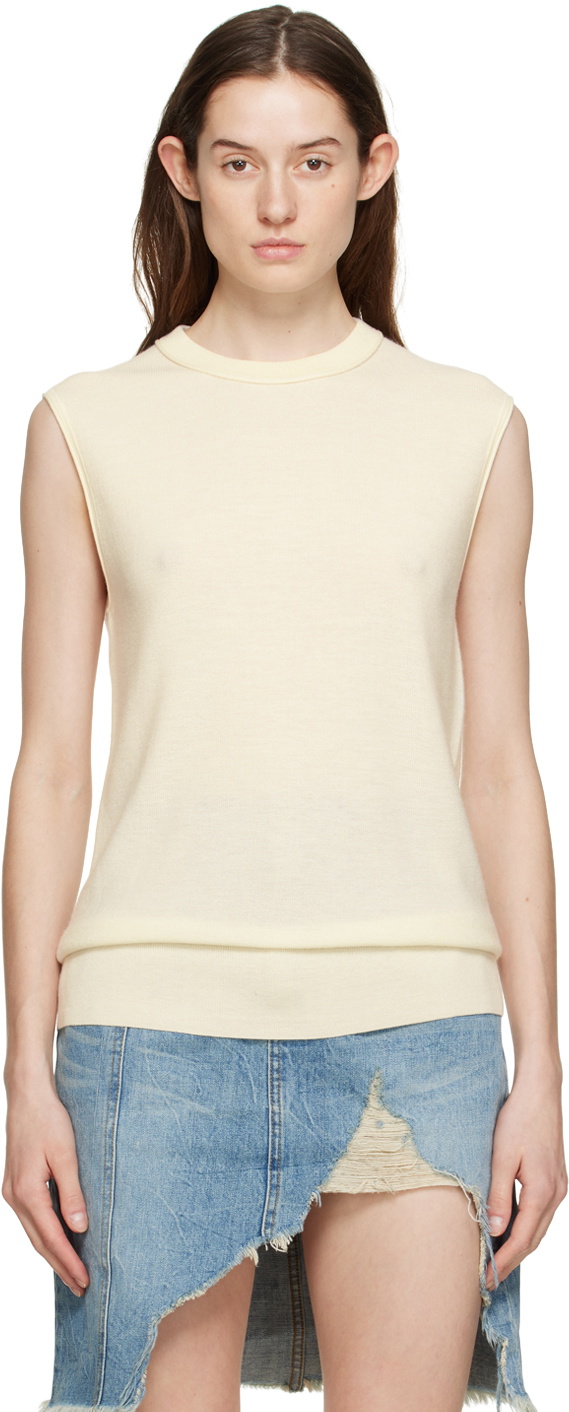 CO Off-White Crewneck Vest