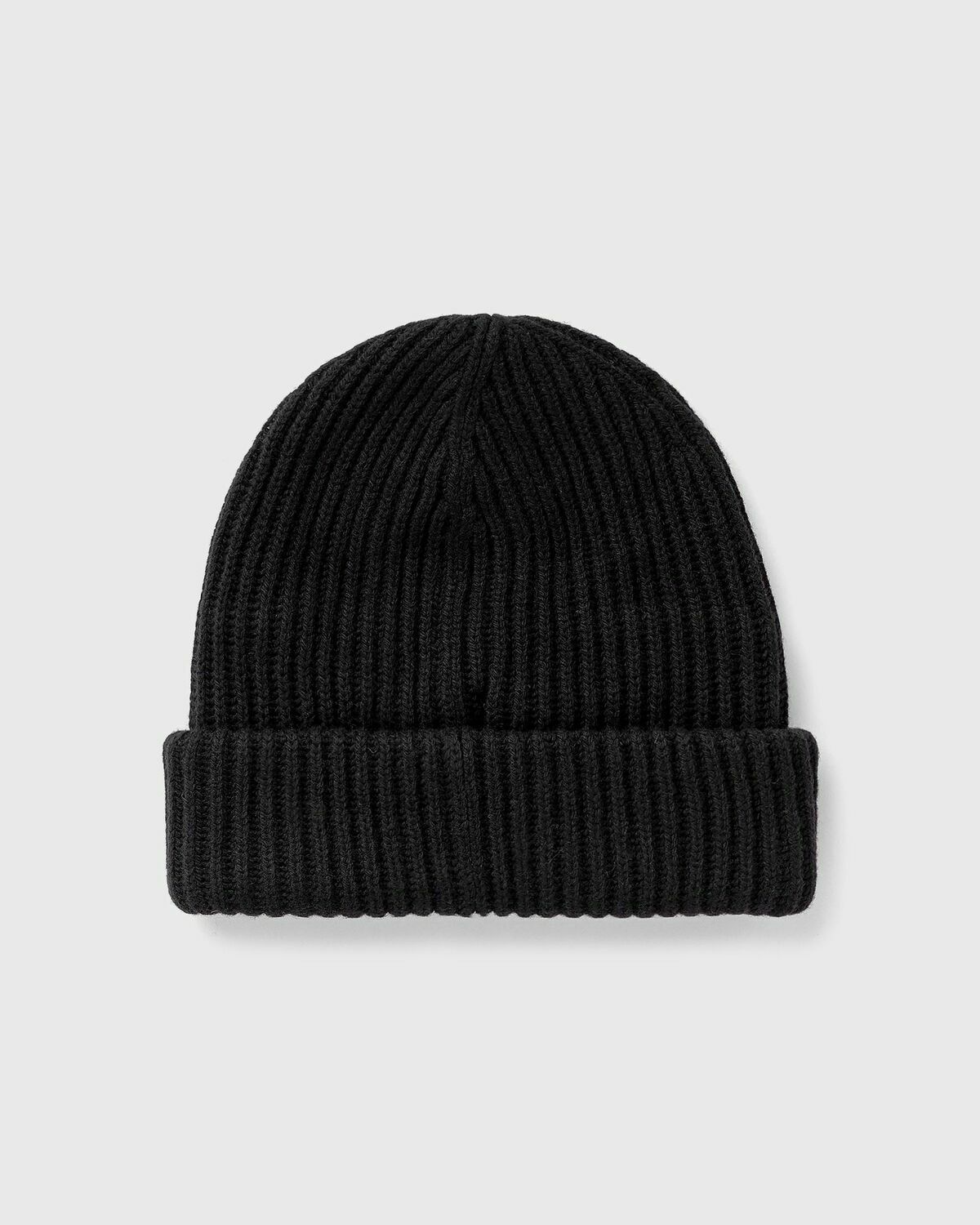 Ganni Structured Rib Beanie Black Beanies GANNI