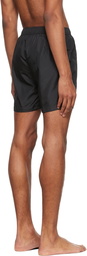 Moschino Black Polyester Swim Shorts