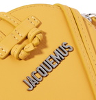 Jacquemus - Le Pitchou Logo-Appliquéd Leather Pouch - Yellow