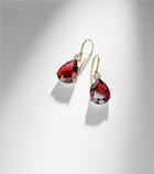 Ileana Makri 14kt gold (750/1000) earrings with garnets and diamonds