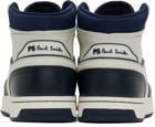 PS by Paul Smith White & Navy Lopes Sneakers