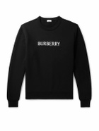 Burberry - Logo-Print Cotton-Jersey Sweatshirt - Black