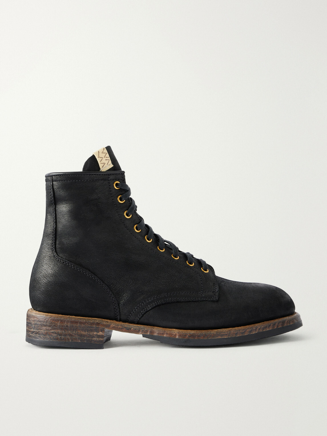 Visvim - Brigadier Hi-Folk Leather Lace-Up Boots - Black