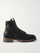 Visvim - Brigadier Hi-Folk Leather Lace-Up Boots - Black