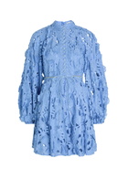 Zimmermann Patience Floral-embroidered Cotton Mini Dress Multicoloured 1