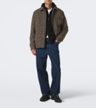 Moncler Wool-blend bouclé zip-up hoodie
