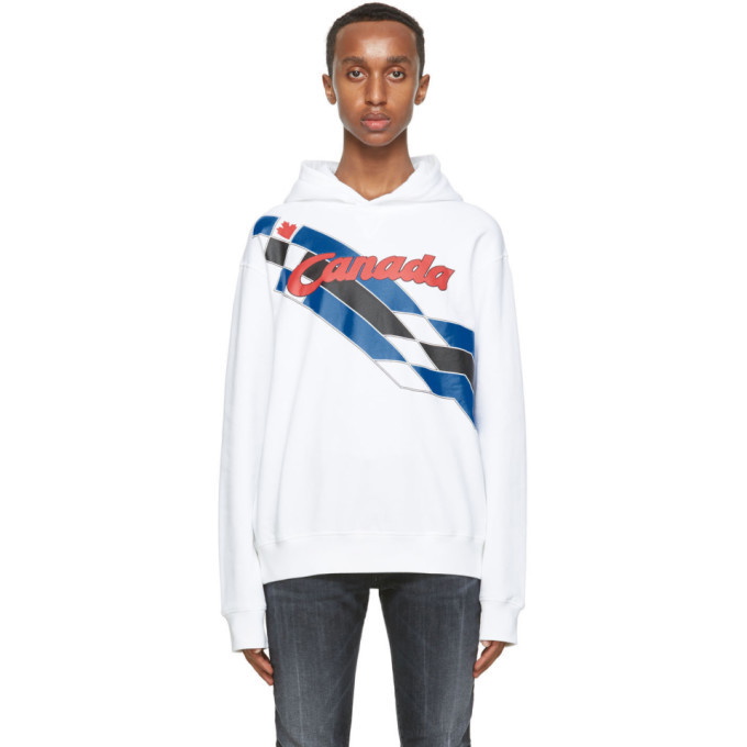 Photo: Dsquared2 White Canada Hoodie