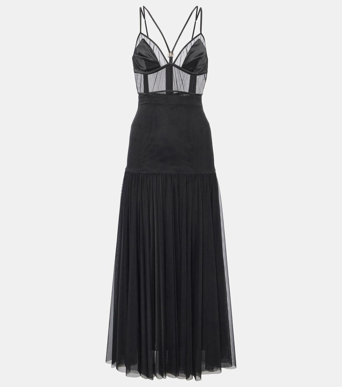 Dolce&Gabbana Panelled bustier midi dress