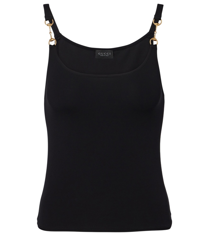 Photo: Gucci Horsebit crêpe jersey tank top