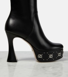 Gucci GG knee-high leather boots