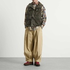 Anglan Men's Unbalance Long Tuck Balloon Pants in Beige