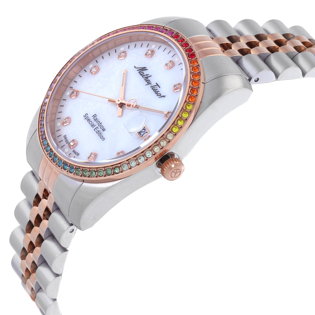 Mathey-Tissot Mathy Rainbow White Dial Unisex Watch H809BQI