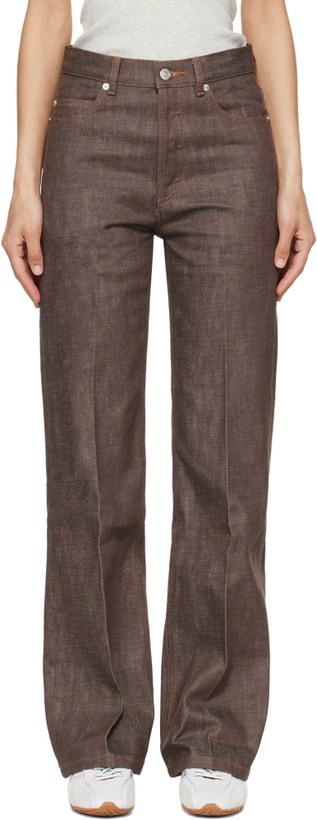Photo: A.P.C. Brown Arno Jeans