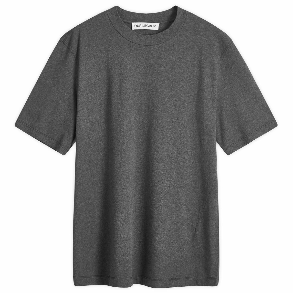 Tシャツ・カットソー OUR LEGACY Men T Shirts M2253TACO Grey Our Legacy Men's Big T-Shirt in Dark Grey Melange Our Legacy