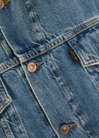 Haikure Janet Distressed Denim Jacket Blue