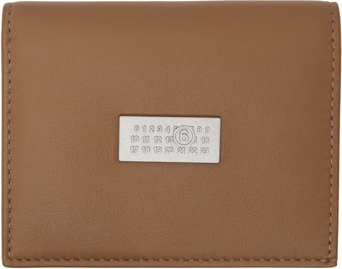 MM6 Maison Margiela Tan Leather Wallet MM6 Maison Margiela