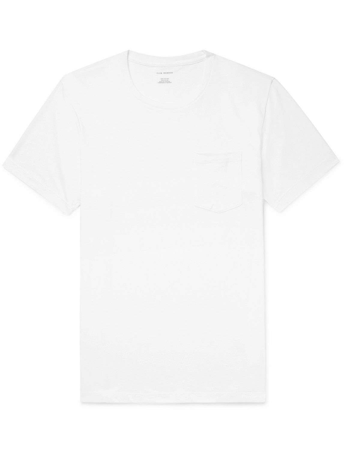 Photo: Club Monaco - Williams Cotton-Jersey T-Shirt - White