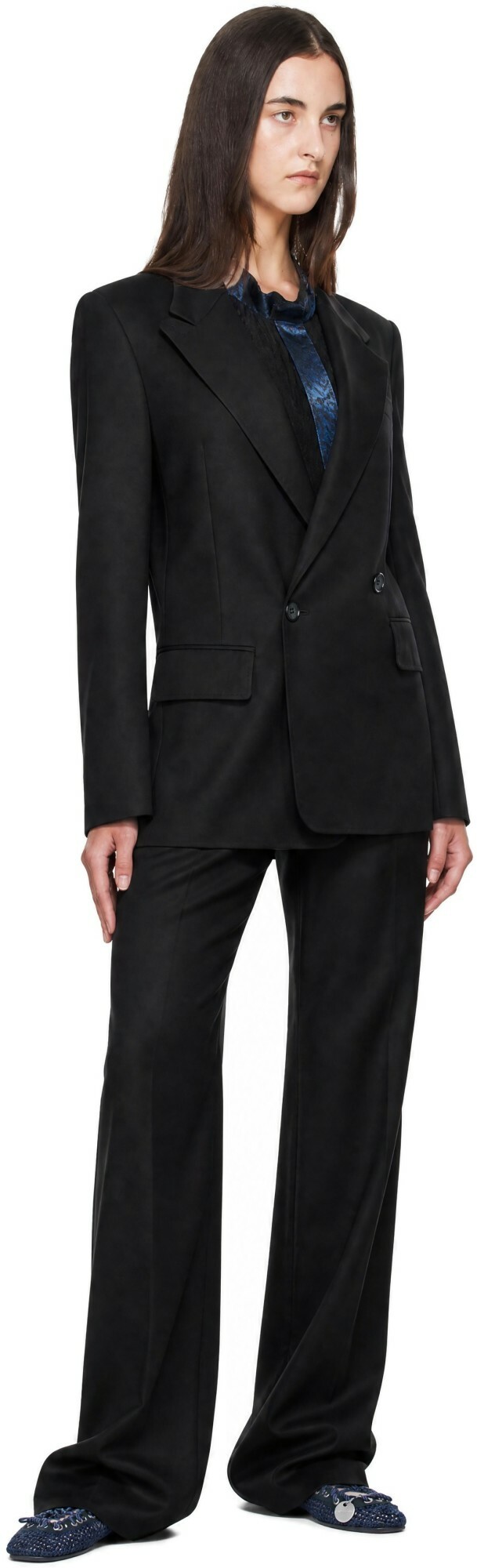 Kiko Kostadinov Black Egret Tailored Blazer