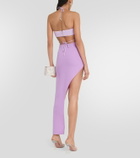 David Koma Asymmetrical wool maxi skirt