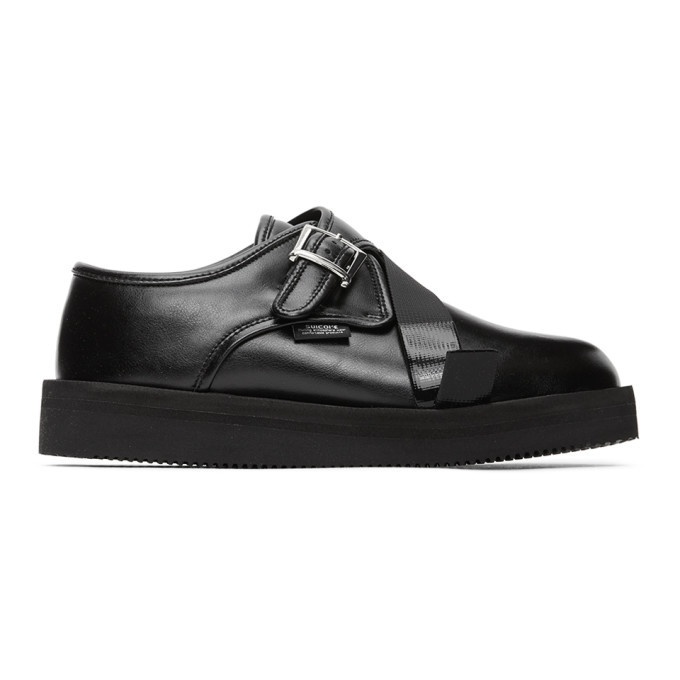 Photo: N.Hoolywood Black Suicoke Edition Monk Strap Shoes