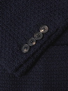 Incotex - Zanone Slim-Fit Honeycomb-Knit Wool Blazer - Blue