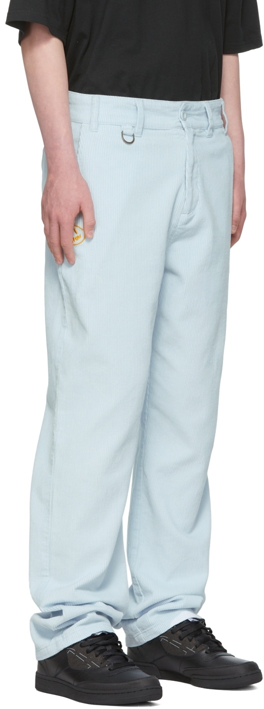 drew house SSENSE Exclusive Blue Cotton Trousers