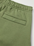 Nike - NSW Straight-Leg Logo-Print Cotton-Blend Jersey Shorts - Green