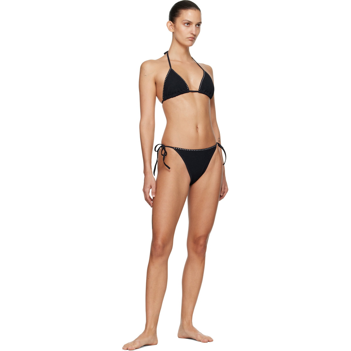 Hunza G Black Gina Swarovski Bikini