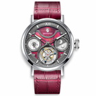 Waldhoff Ultramatic II Tourbillon Hand Wind Red Dial Mens Watch MW-15RM