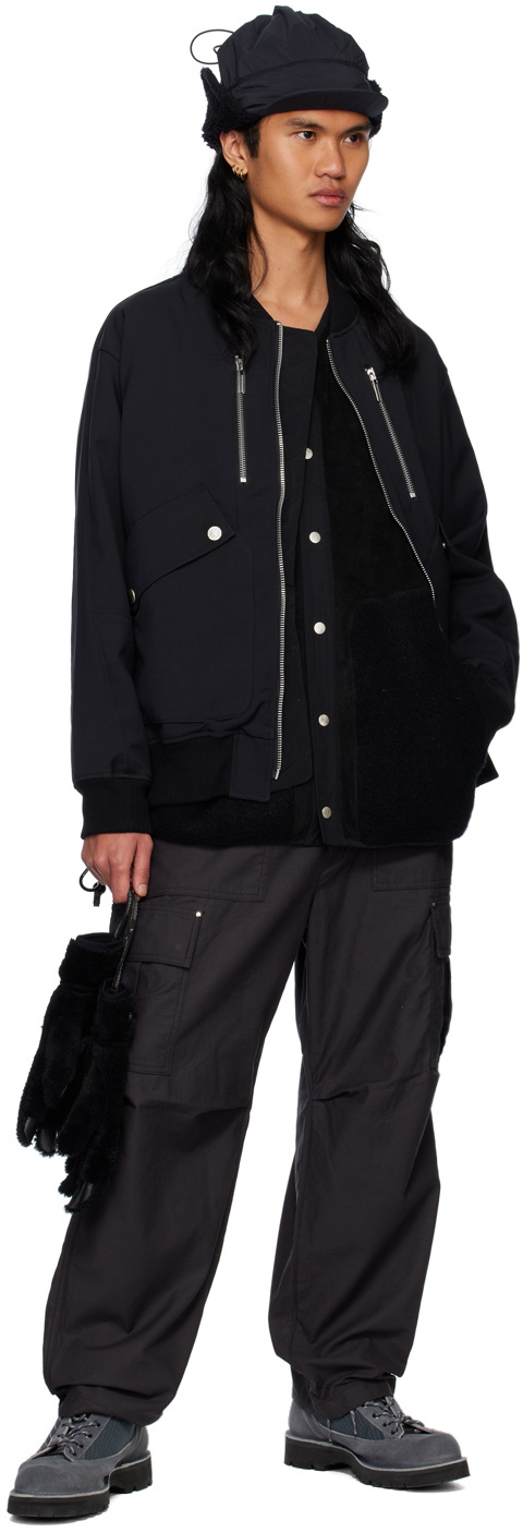 White Mountaineering®︎ Black Zip Down Jacket