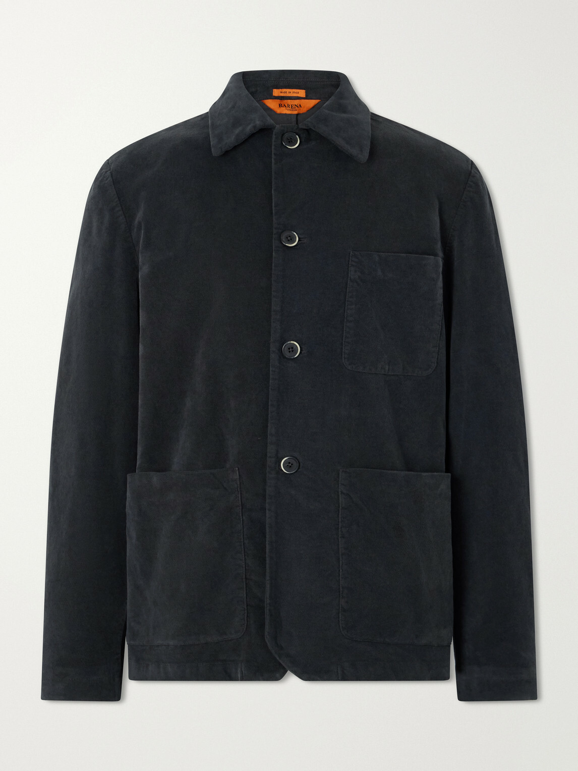 Barena - Stretch-Cotton Moleskin Overshirt - Blue