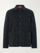 Barena - Stretch-Cotton Moleskin Overshirt - Blue