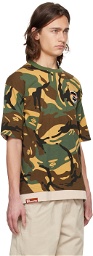 AAPE by A Bathing Ape Khaki Camouflage T-Shirt
