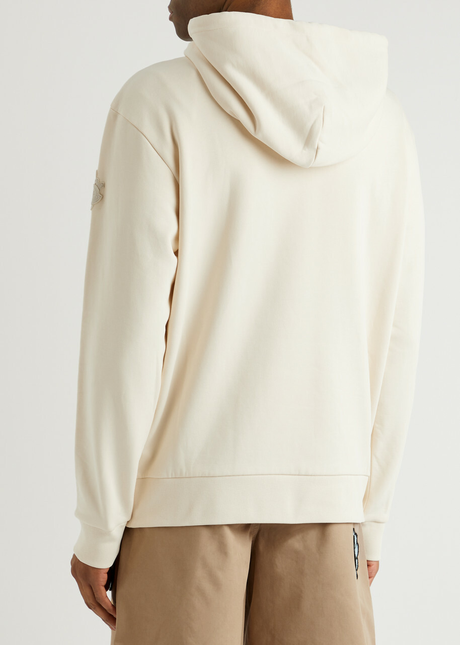 Moncler Genius 1 Moncler JW Anderson Hooded Cotton Sweatshirt Ecru