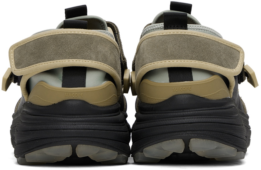 SUICOKE Khaki & Black TRED Sneakers