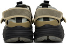 SUICOKE Khaki & Black TRED Sneakers