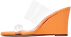 Maryam Nassir Zadeh SSENSE Exclusive Orange Olympia Wedge Sandals