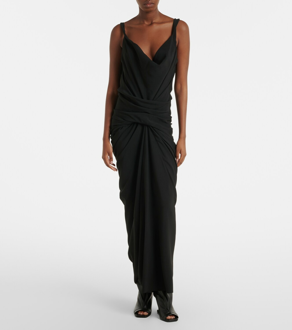 Rick Owens Strutter gathered maxi dress