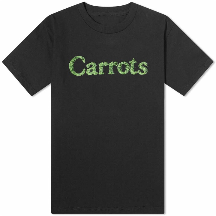Photo: Carrots by Anwar Carrots Men's Grass Wordmark T-Shirt in Black