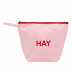 HAY Candy Mono Wash Bag - Wash Set of 3 in Light Pink 